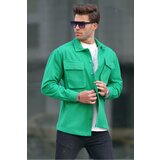 Madmext Men's Green Oversize Lumberjack Shirt 6709 Cene