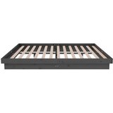  Okvir za krevet od masivnog drva sivi 140 x 190 cm | Eponuda.com