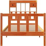 vidaXL Krevet s regalom za knjige bez madraca 100 x 200 cm od borovine | shoptok.hr