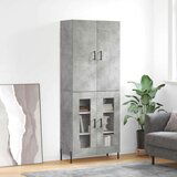  Visoka komoda siva betona 69 5x34x180 cm od konstruiranog drva | shoptok.hr