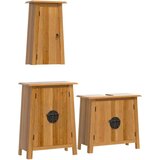  3-dijelni set kupaonskog namještaja od masivne borovine | shoptok.hr