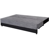 P & B ZOFA S POSTELJNO FUNKCIJO, siva, črna tekstil, leseni material | Shoptok.si