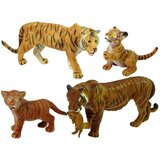 Lean_Toys Set figur afriških slonov, tigrov, divjih živali lea | Shoptok.si