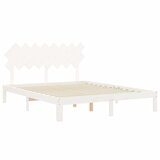  Okvir kreveta bez madraca bijeli 160x200 cm od masivne borovine | shoptok.hr