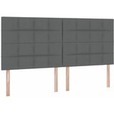  LED krevet za pohranu s madracem Tamnosiva 200 x 200 cm Tkanina | shoptok.hr
