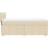  Box spring postelja z vzmetnico krem 80x200 cm blago, (21306444) | Shoptok.si