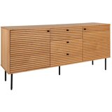 House Nordic Niska komoda u dekoru hrasta u prirodnoj boji 150x74 cm Kyoto – | shoptok.hr