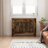 vidaXL Pokrov radiatorja Dimljeni oreh 112 x 19 x 81,5 cm | Shoptok.si