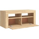 TV ormarić s LED svjetlima boja hrasta sonome 90 x 35 x 40 cm | shoptok.hr