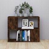 Ormarić za knjige / pregrada boja dimljenog hrasta 80x24x63 cm | Eponuda.com