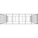vidaXL Zunanji pasji boks jeklo 79,86 m² | Shoptok.si