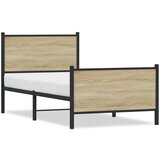 vidaXL Metalni okvir kreveta s uzglavljem i podnožjem 90 x 190 cm Cijene