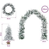 Mini božićno drvce 60 cm PVC i PE Zelena i bijela - Bijela 60 cm bez LED svjetala | shoptok.hr