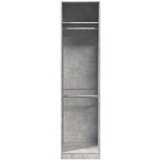  Ormar siva boja betona 50 x 50 x 200 cm od iverice | shoptok.hr