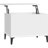 Maison Chic Klubska mizica - kavna mizica - Nizka mizica bela 60x44,5x45 cm inženirski les, (21753826) | Shoptok.si