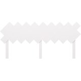  Uzglavlje za krevet Bijela 178x3x80,5 cm od masivne borovine | shoptok.hr