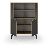 Marckeric Črna/v naravni barvi omarica v hrastovem dekorju 90x120 cm Nola – | Shoptok.si