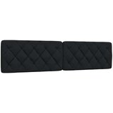  Postelja z vzmetnico črna 200x200 cm blago | Shoptok.si