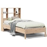 vidaXL Knjižna postelja brez vzmetnice 75x190 cm trdna borovina Cene