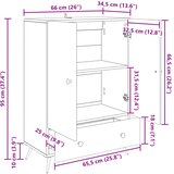  Kreveta Bijela 66 x 34,5 x 95 cm Konstruirano drvo | shoptok.hr