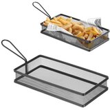 Hendi Košarica za serviranje ocvrtega pomfrija z ročajem črna 255x153x45 mm - 425657, (21567784) | Shoptok.si