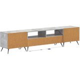  5-dijelni LED TV ormarić Betonska siva Konstruirano drvo | shoptok.hr