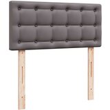 vidaXL Otomanski posteljni okvir z vzmetnicami siv 180x200cm um. usnje | Shoptok.si
