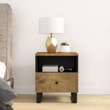  Nočna omarica 2 kosa trden mangov les in inženirski les, (20916581) | Shoptok.si