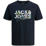 Jack & Jones Majica 'JJGeplas' modra / nočno modra / meta / bela Cene