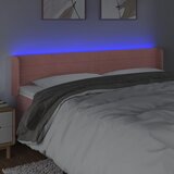  LED uzglavlje ružičasto 183x16x78/88 cm baršunasto | shoptok.hr