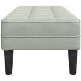  Klupa s jastukom Svijetlo siva 113 x 57 x 39 cm Baršun | Eponuda.com