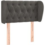  Uzglavlje s ušima tamnosivo 83x23x78/88 cm baršunasto | shoptok.hr