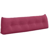 vidaXL Poglavni vzglavnik Vinorodna rdeča 160 x 24 x 50 cm Žamet | Shoptok.si