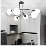  Luster na štapu PREGOS 6xE14/10W/230V crna/bela | Eponuda.com
