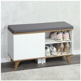Kesper ksp15942 cipelarnik sa jastukom za sedenje beli 77 x 48 x 30 cm | Eponuda.com