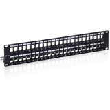 Equip 48-Port Keystone Cat.6 Shielded Patch Panel, Black Cijene