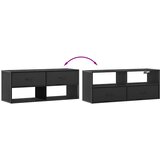 TV ormarić crni 100 x 31 x 39,5 cm konstruirano drvo i metal | Eponuda.com