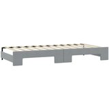  Dnevni krevet na razvlačenje svjetlosivi 100x200 cm od tkanine | shoptok.hr