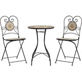 Bistro set s mozaikom terakota i bijelo od željeza i keramike | Eponuda.ba