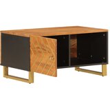  Stolić za kavu smeđe-crni 80x50x40 cm od masivnog drva manga | shoptok.hr