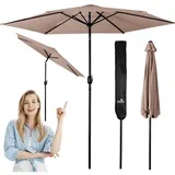 vrtni suncobran 300 cm bež