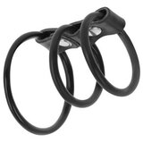 Darkness Erekcijski obroček Triple Leather | Shoptok.si