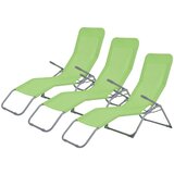 OKI BAŠTENSKE LEŽALJKE 3 KOMADA GREEN | ePonuda.com