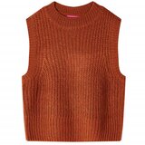 Dječji prsluk pleteni boja konjaka 140 | shoptok.hr
