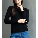 Gemre Black soft sweater decorated with a frill Luel | shoptok.hr