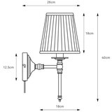 Markslöjd 108968 - Zidna lampa MANOR 1xE14/40W/230V bela/mesing | Eponuda.com