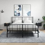 vidaXL Stenska nočna omarica 2 kosa črna 35x35x20 cm | Shoptok.si