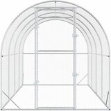  Kokošinjac Srebrna 400 x 200 x 200 cm Pocinčani čelik | shoptok.hr