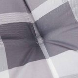  Jastuk za vrtnu klupu sivi karirani 100x50x3 cm tkanina Oxford | shoptok.hr