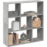 Sobna pregrada / regal za knjige sivi 102x29x103,5 cm drveni | shoptok.hr